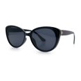 thumbnail image 5 of Women Chic Mod Oversized Cat Eye Designer Fashion Sunglasses All Black, 5 of 7
