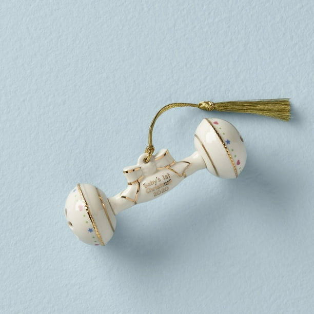 Lenox 2021 Baby'S First Christmas Rattle Ornament - Christmas Carol 2021