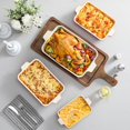 thumbnail image 5 of Rectangular Porcelain Baking Dish Set, 4 Piece Red, Multi-Size Kitchen Cookware, 5 of 7