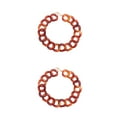 thumbnail image 3 of Jumpingount Gargantilla Collar grueso Acrílico exagerado Eslabón grueso Moda Suéter Cadenas Colgantes Ropa Accesorios Niñas Type6 NO6, 3 of 6