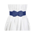 thumbnail image 6 of INSPIRE CHIC Women's Stretchy Waist Belt 8-shaped Skinny Faux Leather Elastic Dress Belts, 6 of 7