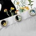 thumbnail image 4 of jejeloiu Cartoon Cat Blackout Curtains Set of 2 (52x84 Each),Colorful Flower Floral Window Curtains,Black Kitten Curtains and Drapes For Girls Kids,Luxury Bedroom Decor, 4 of 6