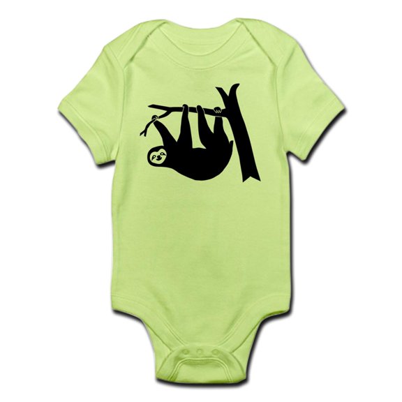 CafePress - Sloth Lazy Cute Animal Freeclimber Climbing Infant - Baby Light Bodysuit