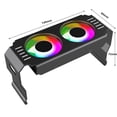 thumbnail image 4 of 2X D50 ARGB Sync Heatsink Cooler 4Pin Memory Module Cooling Dual Fans ARGB Light Memory Cooling Cooler Radiator B, 4 of 8