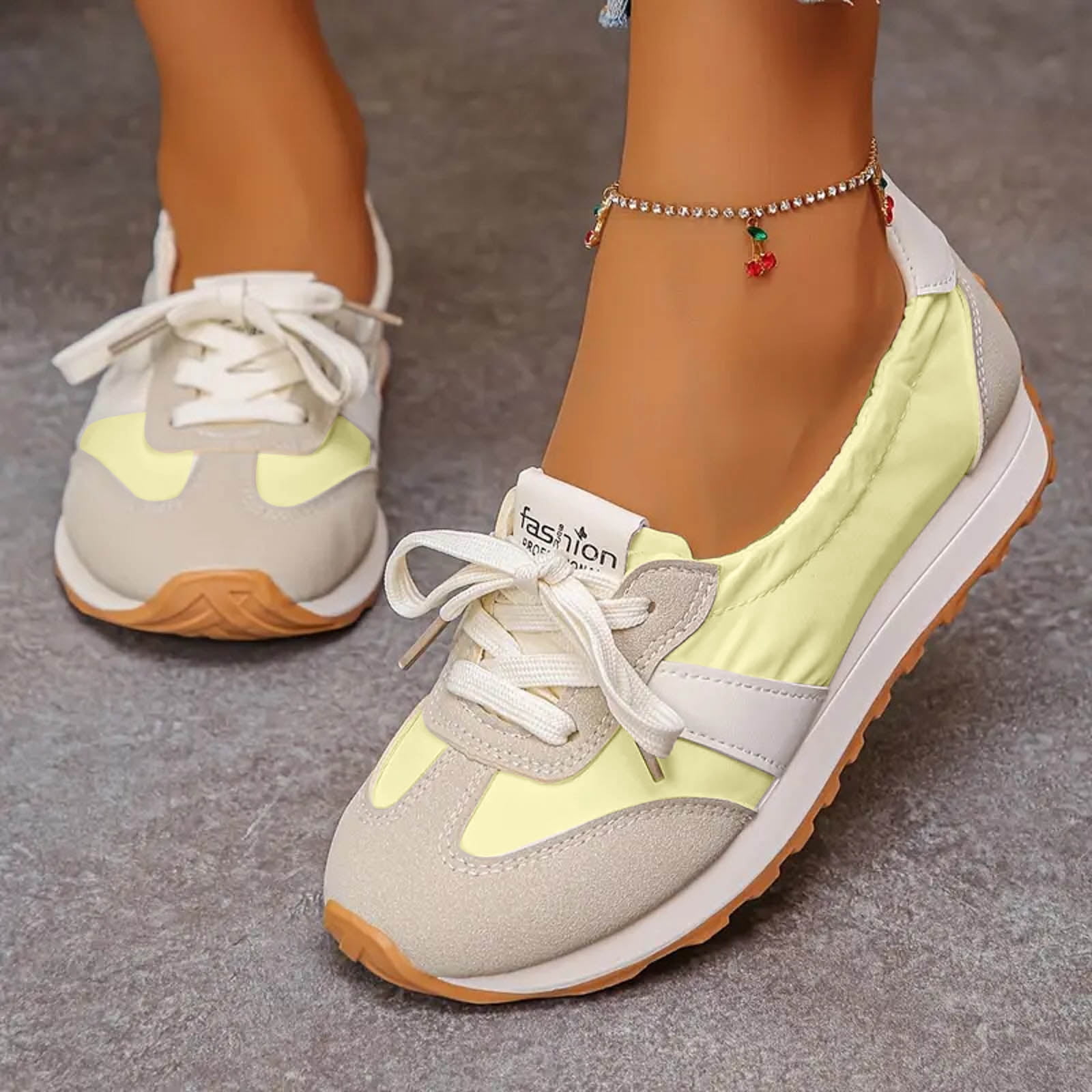 Womens Casual Fashion Sneakers Comfort Trendy Elastic Slip on Walking Flats Non Slip Nursing Work Loafers
