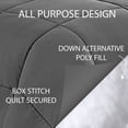 thumbnail image 4 of Swift Home  All-Season Down Alternative Single Comforter & Duvet Insert 1-Piece Bedding Sage Full, 4 of 5