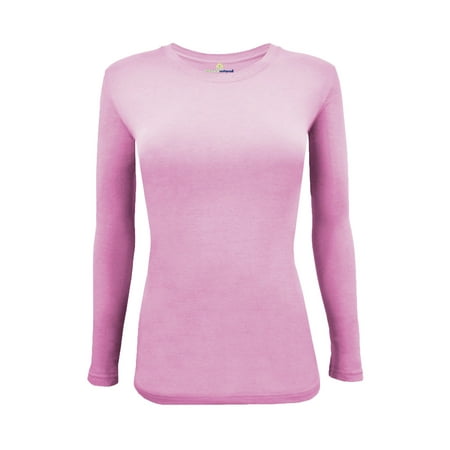 Womens Long Sleeve T Shirt With Super-Soft Stretch Fabric