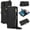 Black, variant on Allytechgroup Wallet Case for iPhone XS/X, RFID Blocking Multiple Cards Holder Zipper Pocket Hand Strap Shockproof Stand Phone Case with Crossbody Lanyard for Women Girls, Black