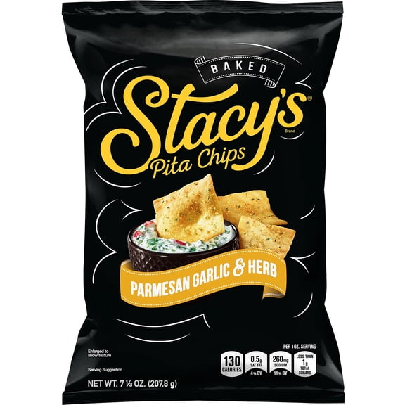 Stacy's Parmesan Garlic & Herb Flavored Pita Chips, 7.33 Oz