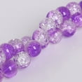 thumbnail image 5 of Guyelim Glass Beads 10mm 40Ps Beads Fashion Shape Chain Beads Creative Craft Beads for DIY Jewelry Accessories Bracelet Necklace(Purple), 5 of 10