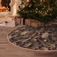 thumbnail image 5 of Fotbe Brown Camouflage Skull Pattern Christmas Tree Skirt, Tree Skirts Plush Christmas Decorations, Christmas Tree Skirts Xmas Decorations Holiday Party Decor-48", 5 of 6