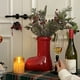 thumbnail image 4 of Jarrón de cerámica decorativo navideño con forma de bota, florero rojo y verde con forma de zapato, adorno de escritorio, decoración para el hogar y la oficina, suministros para fiestas., 4 of 5