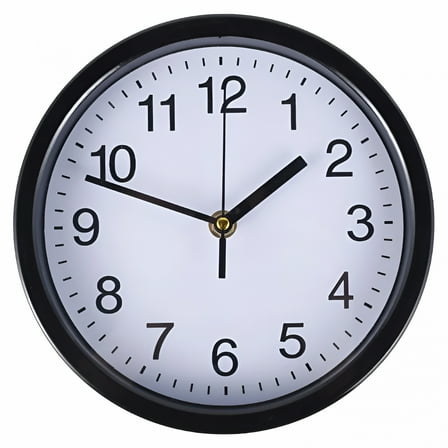 DESIGNICE Silent Wall Clock Round 8 Inch Battery Operated Wall Clock