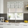 thumbnail image 4 of Farmhouse Flower Curtain Valances for Windows, Kitchen Valance Window Treatments Panel 2 Pack, Botanical Vintage Fruit Green Leaf Rod Pocket Short Curtains for Bathroom Bedroom 42 x 18 Inch, 4 of 8