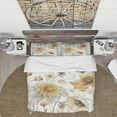 thumbnail image 3 of Designart 'Fields of Gold Watercolor Flower VI' Cottage Duvet Cover Set, 3 of 4