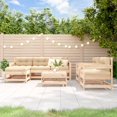 thumbnail image 1 of vidaXL 7 Piece Garden Lounge Set Solid Wood Pine, 1 of 5