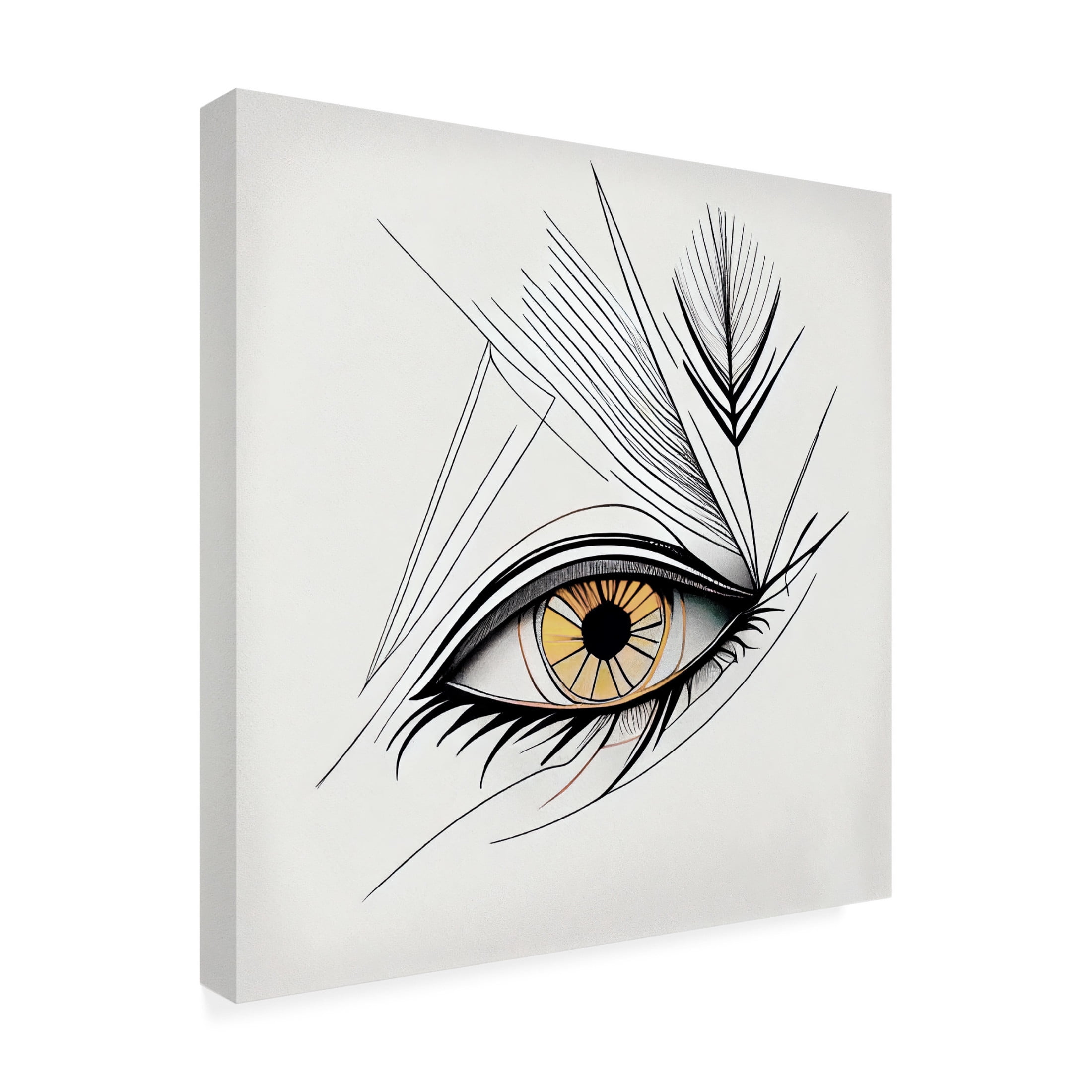 Canvas Wall Art - Sasha 'Inside Vision II' Wall Art for Living Room, Bedroom, or Office Décor by Trademark Fine Art - 24 x 24 Inches