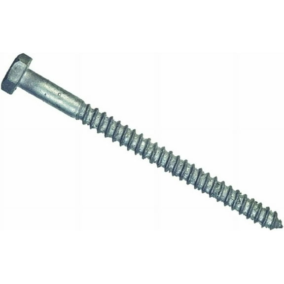 Hillman Fasteners Lag Screws 1/2 X 6 Inches Hot Dip Galvanized Hex Head