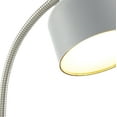 thumbnail image 5 of Mainstays 9.5" LED Energy Efficient Silver Gooseneck Desk Lamps with Painted Glass Solid Print Integrated, 5 of 12