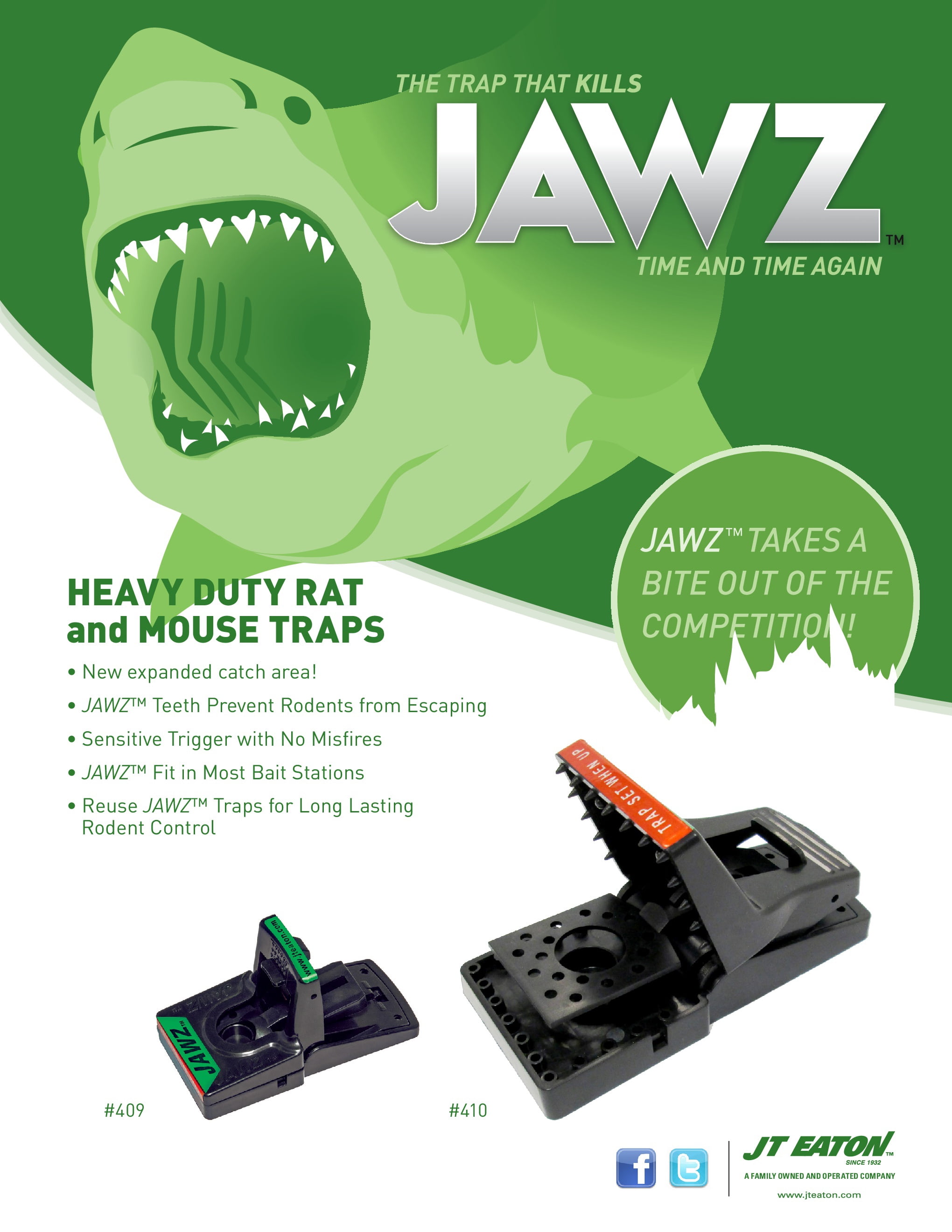 JAWZ™ Plastic Mouse Traps - J.T. Eaton