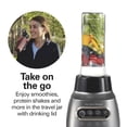 thumbnail image 4 of Hamilton Beach Wave Action Blender for Smoothies, Stainless Steel Ice Sabre Blades, 40oz Glass Jar, 20oz Blend-In Portable Travel Jar, 800 Watts, Qui, 4 of 10