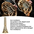 thumbnail image 3 of Boquilla De Bocina, Boquilla De Bocina De Latón Dorado Estándar De Mucho Volumen Para Escenario Para Instrumentista, 3 of 7