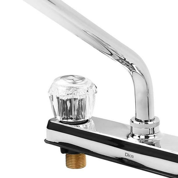 Llave Mezcladora Para Fregadero Dica 8 Acabado Cromado Dica Mezcladora DICA 4318A 8 PULG Walmart en linea