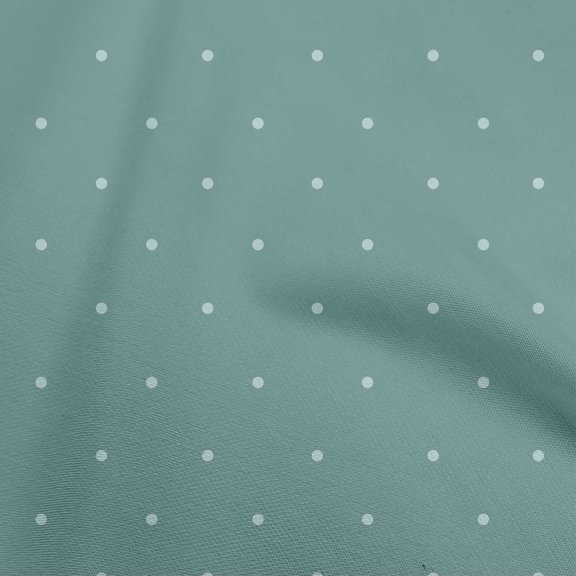 oneOone Georgette Viscose Dusty Teal Green2 Fabric Polka Dot Sewing Fabric By The Yard Printed Diy Clothing Sewing Supplies 42 Inch Wide