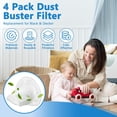 thumbnail image 2 of 4 Pack Replacement Filter Compatible with Black & Decker Power Tools VF110 Dustbuster Cordless Vacuum CHV1410L CHV9610 CHV1210 CHV1510 CHV1410 CHV1410B BDH2000L Part 90558113-01, 2 of 10