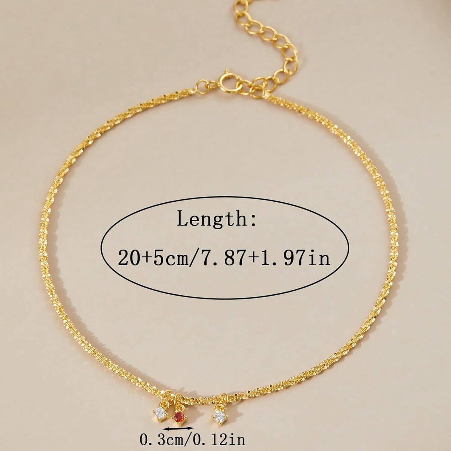 925 Sterling Silver Love Heart Anklets Bracelets for Women 14k Gold Plated Birthstone Twist Rope Sparkly Charm Chain Waterproof Summer Foot Beach Ankle Jewelry Gifts for Mom Daughter