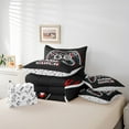 thumbnail image 5 of Erosebridal Gamepad Bedding Sets Twin Size,Game Glitch Comforter Sets with Sheets,White Black Bed in a Bag Twin Size For Boys,Super Cozy Room Decoration Reversible,7-Piece, 5 of 7