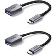 thumbnail image 1 of Adaptador USB C a USB Syntech, paquete de 2 cables Thunderbolt 3 OTG, 1 of 7