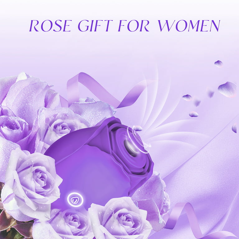 Rose Toy for Woman with 10 Sucking Vibrator Modes Rose Sex Toy Rose Sex  Stimulator for Women(Purple) 