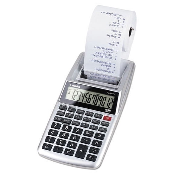 P1-Dhv 12-Digit Palm Printing Calculator, Purple Print, 2 Lines/sec | Bundle of 2 Each