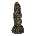 thumbnail image 5 of Black Cat Sitting On Crescent Greenman Tree Moon Figurine With LED Night Light, 5 of 9