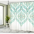thumbnail image 5 of Ambesonne Turquoise Shower Curtain, Vintage Floral Boho, 69"Wx75"L, Green Tan, 5 of 5