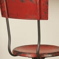 thumbnail image 5 of DecMode Metal Bar Stool with Backrest, Red, 5 of 13