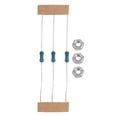 thumbnail image 2 of MYG for HO OO Scale Traffic Light Signal LED Model Train Crossing Walk Street 3-Pack with Resistors Green Yellow Red Lights Metal Column Thread Base Easy Installation, 2 of 10