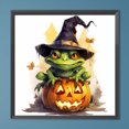 thumbnail image 2 of 5D DIY completo redondo taladro diamante pintura Halloween calabaza rana kit decoración del hogar JShteea El nuevo, 2 of 9