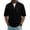 Black, variant on Men's Quarter Zip Golf Shirts Casual Long Sleeve Pullover Tops Lightweight Mock Neck Waffle Shirts with Pockets
