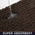 thumbnail image 4 of CPDD Bathroom Rug Non Slip Bath Mat (36x24 Inch Brown) Water Absorbent Super Soft Shaggy Chenille Machine Washable Dry Extra Thick Perfect Absorbant Best Large Plush Carpet for Shower Floor, 4 of 5