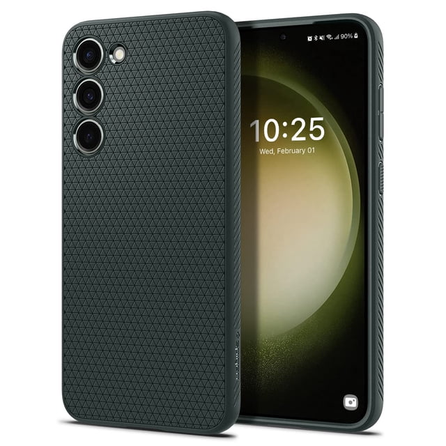 Funda Spigen para Galaxy S23 2023, de grado militar, color verde abismo