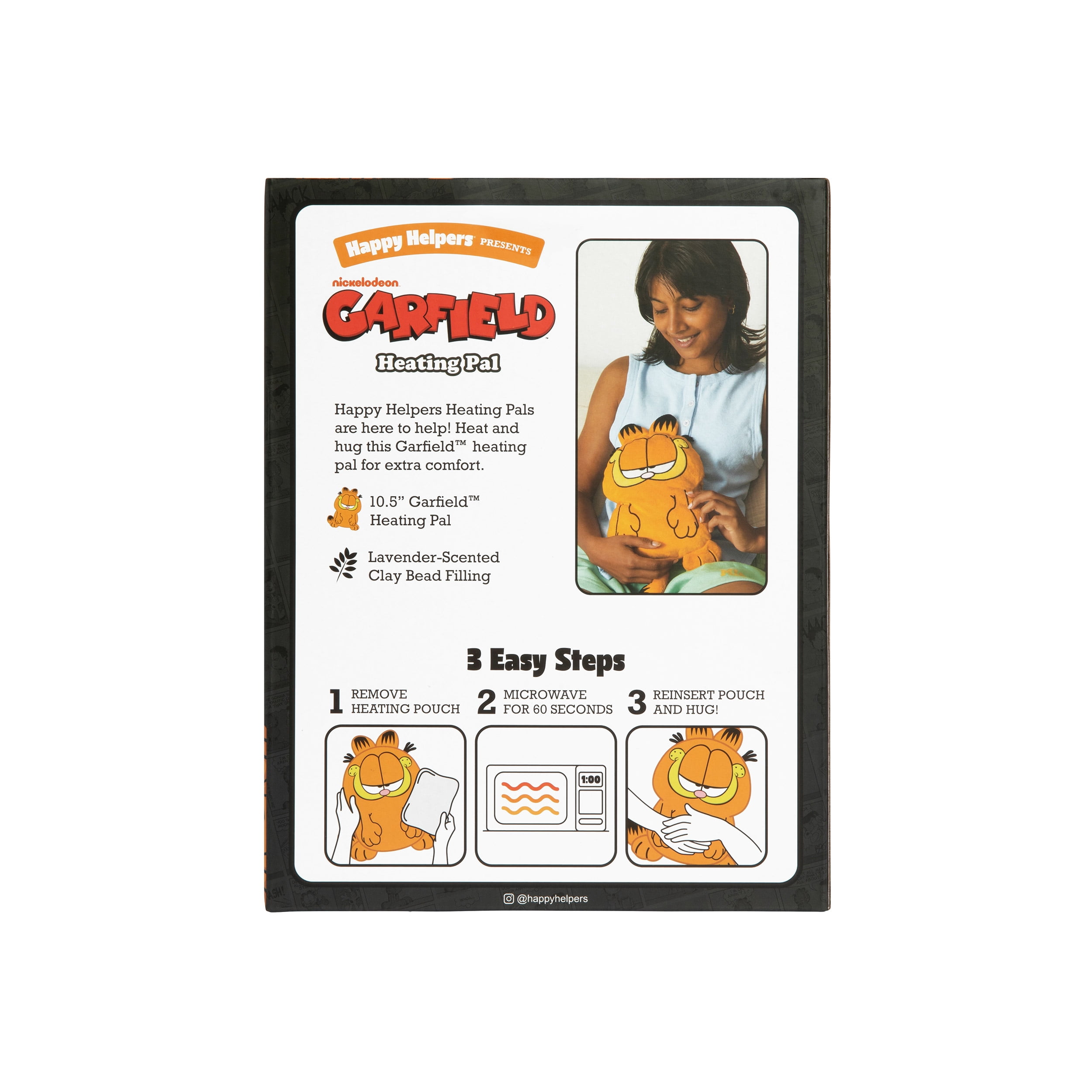 Happy Helpers Garfield™ Microwaveable Heating Pad, Relief for Period Cramps and Body Pain
