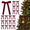 Burgundy, variant on 24 PCS Velvet Bows for Christmas Tree, 5 X 7 Inch Vintage Ribbon Bow Ornaments, Hanging Decorations for Wreath Garland Gift Holiday Home Decor