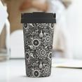 thumbnail image 6 of Fotbe Bicycles Parts Printed Insulated Travel Coffee Mug Spill Proof Leak Proof Stainless Steel Coffee Tumbler Reusable Coffee Cups with Lids Thermos, 6 of 8