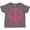 Charcoal Grey, variant on Inktastic Pink Peace Sign Girls Toddler T-Shirt