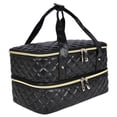 thumbnail image 4 of Bolsa organizadora de esmalte de uñas jinwen PU Negro 40 botellas, 4 of 8