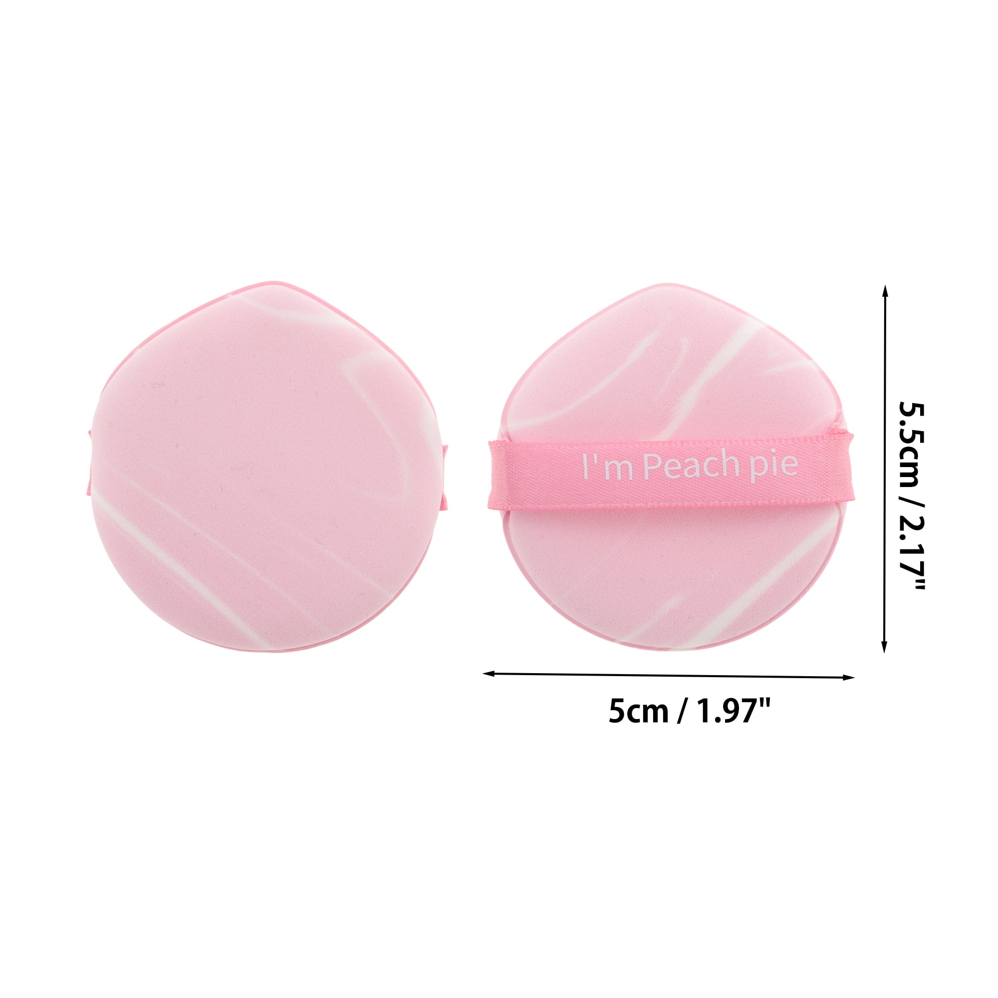 Unique Bargains 4 Pcs Combination Face Makeup Sponge Pink, White