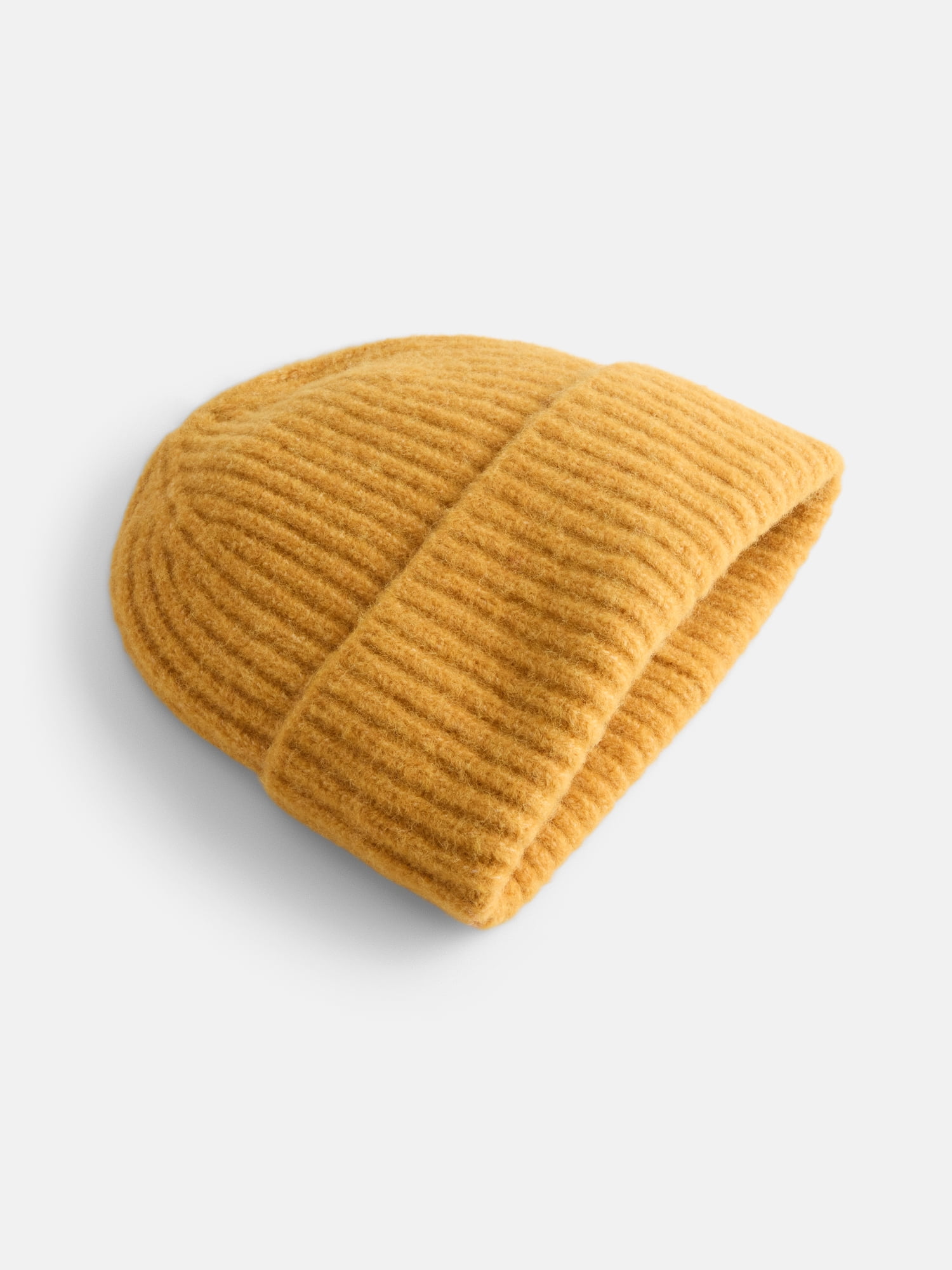 Scenario Women's Rib Knit Beanie, Yellow Dust
