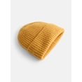 thumbnail image 2 of Scenario Women's Rib Knit Beanie, Yellow Dust, 2 of 4